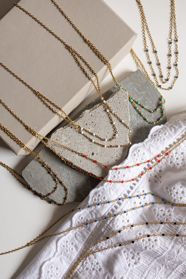 Vasiliki Rosario Necklace Gold - ELINART
