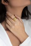 Estella Stripes Ring - Elinart