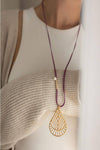 Gold Drop Boho Necklace - Elinart