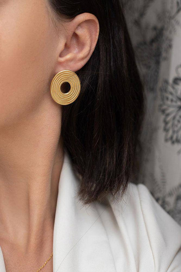 Rebecca Circle Earrings - Elinart