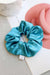 Χειροποίητο Scrunchie Πετρόλ - Elinart