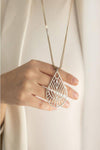 Silver Drop Boho Necklace - Elinart