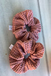 Χειροποίητο Scrunchie Πικέ Σάπιο Μήλο - Elinart