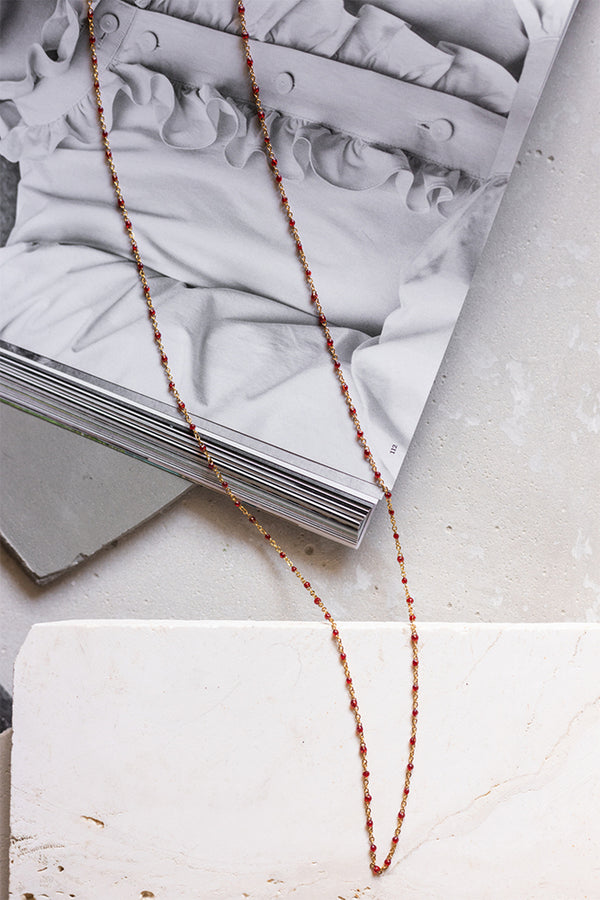 Rosario Necklace Red - ELINART