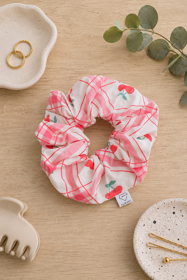 Χειροποίητο Scrunchie Cherries
