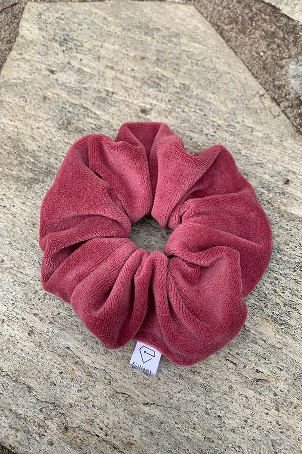χειροποίητο-scrunchie-φούξια