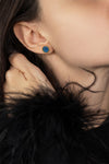 Arya Round Earrings Small - Elinart