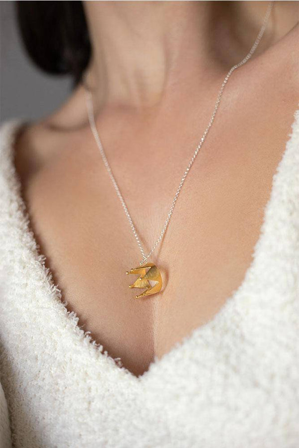 Gold Crown Necklace 925° - Elinart