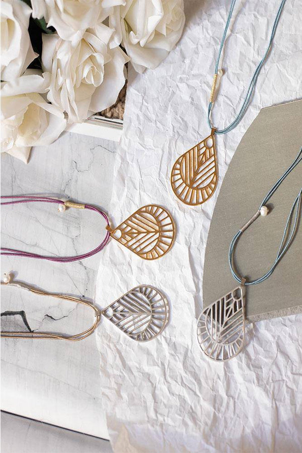 Gold Drop Boho Necklace - Elinart