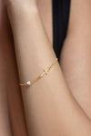 Minimal Cross Bracelet 925° - Elinart
